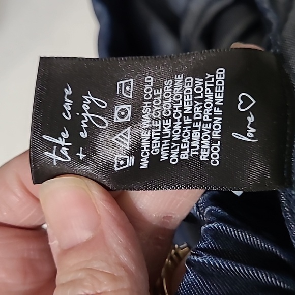 NWT NIC+ZOE Blue Polka Dot Pullon Pants size 12 - Picture 9 of 11